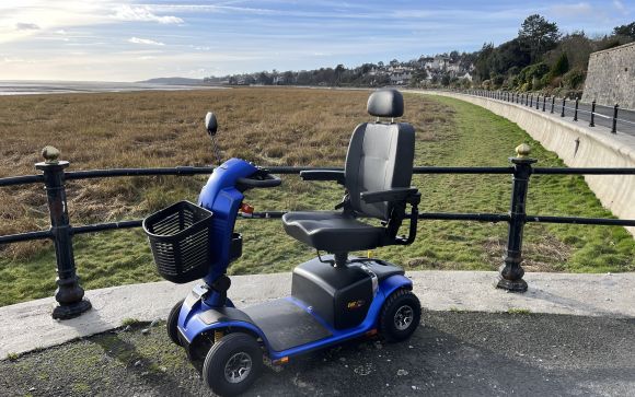 Mobility scooter at Grange over Sands Promenade